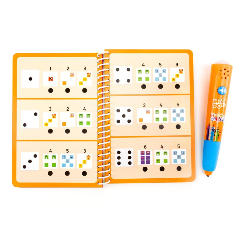 Learning Resources Hot Dots Numberblocks 1-10 Activity Book with Interactive