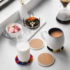 Cat Lover Gift Coasters Set of 6 with Holder -