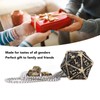 Mini Dice Set Necklace Antique Tiny Small Metal Hollow Polyhedral