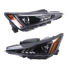 TUQI 2019 2020Hyundai Elantra Front Left & Right Headlight Assembly, Halogen Headlamp Replacement（Driver & Passenger Side）