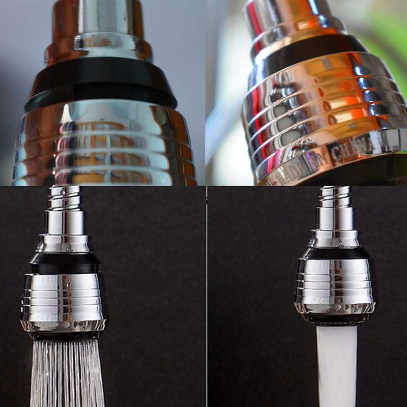 Faucet Sprayer Attachment Flexible Tap Extension Aerator 360 Degree ABS