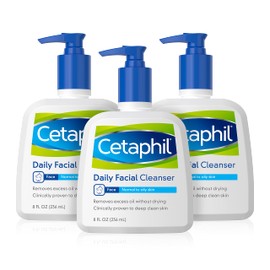 Cetaphil Daily Facial Cleanser, For Normal To Oily Skin, 8 Ounce (pack Of 3)                                                                          