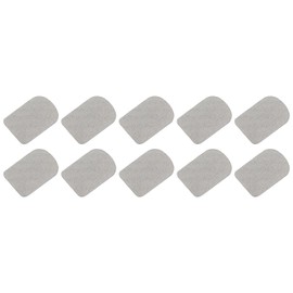 QUARKZMAN Gloves Touchscreen Sticker 0.9 x 0.63 Inch Ultra Highly Sensitive Flexible Silver Fibre Ultra Thin Sticker for Gloves Pack of 15