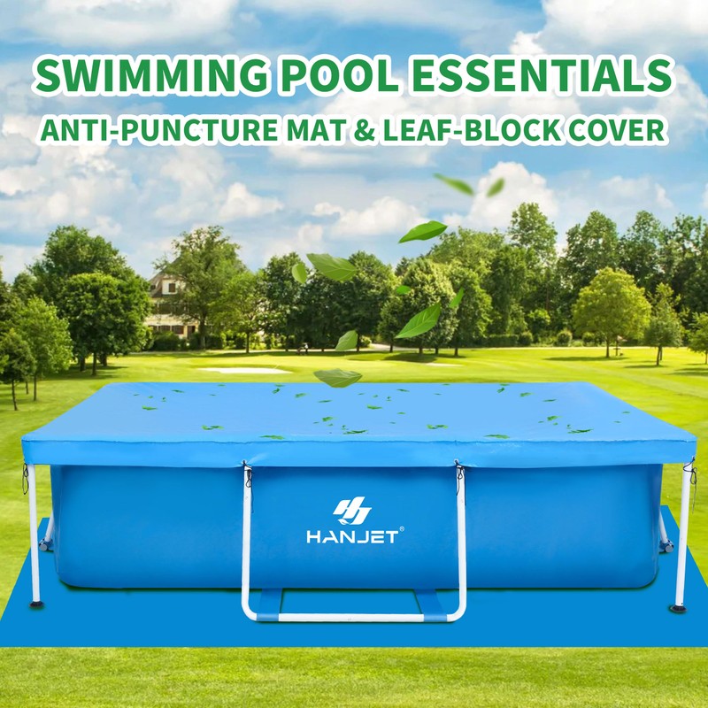 Hanjet 3.6 Foot x 13.8 Inch Kids Swimming Pool Above