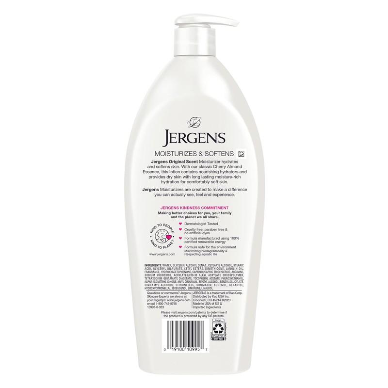 Jergens Original Scent Dry Skin Body Lotion – Cherry Almond