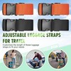 Milifox Luggage Straps for Suitcases, 76" Suitcase Strap, 4 Pack