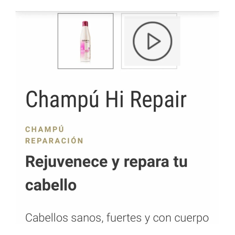 Shampoo Salerm Cabello Daado Y Deshidratado Hi Repair 1 L