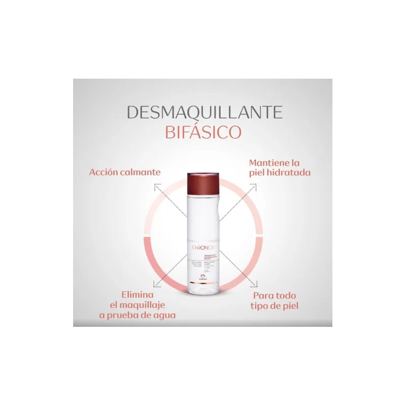 Natura Desmaquillante Bifásico Chronos 150ml Remoción Intensiva