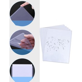 Bepisof Clear Plastic Sleeves for Paper 8.5x11-5Pack, Photo Plastic Sleeve Hard Plastic Document Holder Birth Certificate Protector