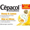 Cepacol Sensations Honey and Lemon, Sore Throat lozenges 36 count