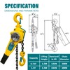 Level Chain Hoist 1650LBs 10FT - 3/4 Ton Manual Ratchet