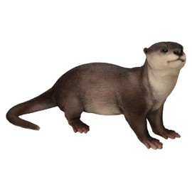 Figuren Shop GmbH HotAnt otter Garden Figurine, 32 cm, Pond Decoration, Weatherproof and Detailed