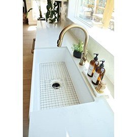 SinkSense Wren 27" x 15" Kitchen Sink Bottom Grid, Stainless Steel