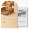 Merysen 3 Tier Wooden Fruit Basket For Kitchen, Bread Vegetable