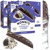 Nonni's Cookies & Crème Biscotti, Rich Dark Cocoa Cookie with