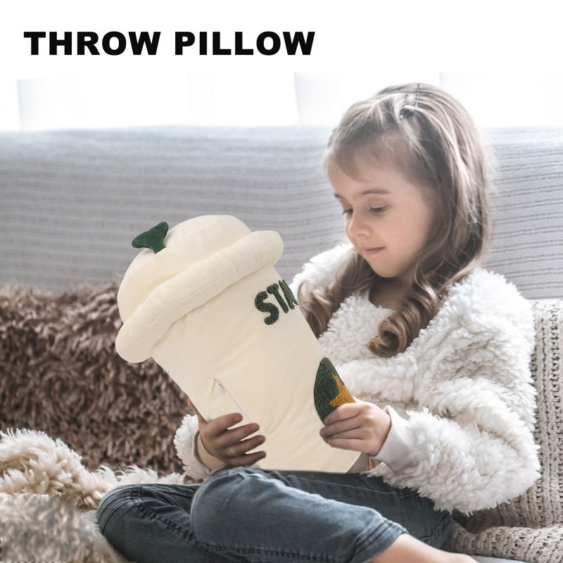 35cm Soft Plush Pillow Toy Cute Coffee Cup Shaped Stuffed