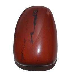 Jasper Red Stone Pendant | Red Jasper Tumbled Stone / Worry Stone Pendant | Gemstone Healing Stone Pendant