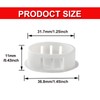 Moicstiy 30Pcs 1-1/4 inch (32mm) White Hole Plugs, Plastic Round