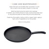 Jim Beam 10.5" Pre Seasoned Cast Iron Skillet for Grill,