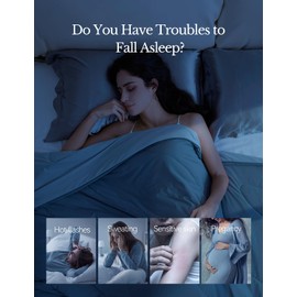 CosyDiary Cooling Comforter, Blanket for Hot Sleepers, All Season Bedding to Keep Cool for Night Sweats, Breathable Lightweight Blanket, (Cooling Deep Light Grey, Twin/Twin XL (68"x90"))