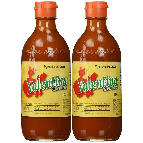 Valentina Salsa Picante Mexican Hot Sauce - 12.5 oz. (Pack of 2)