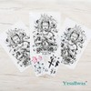 Yesallwas TATOO Tattoo Stickers, Buddha Statue, Set of 5, Realistic
