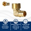 1 Piece XFITTING 3/4'' Pex x 3/4'' Male NPT Elbow,