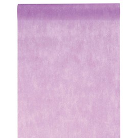 Table runner made of fleece in lilac