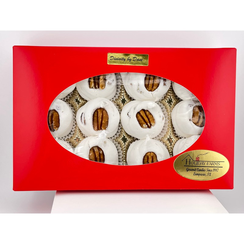12 Piece Divinity Gift Box (With Pecans) Old Fashioned Divinity,