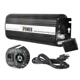 iPower 400W Ballast, Digital Dimmable Electronic Horticulture Ballast, Suit for Hydroponic HPS MH Grow Light System, Black