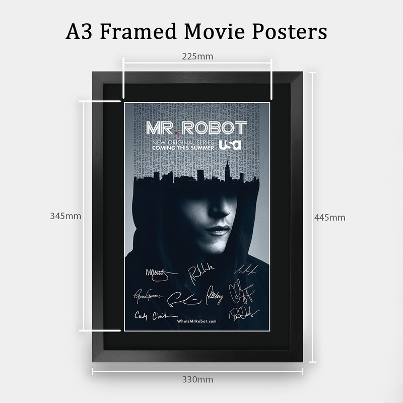 HWC Trading A3 FR Mr Robot Rami Malek Gifts Printed