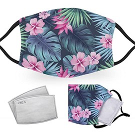 Tropical Floral - Adult Face Masks - 2 Filters Included