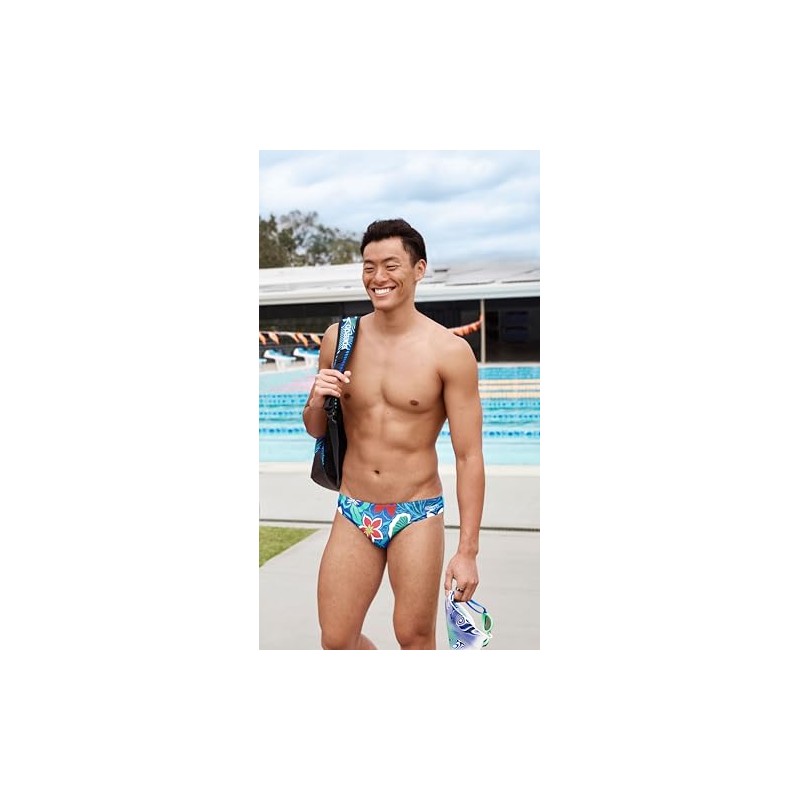 Speedo Men's Printed One Brief - Retro Floral - Turkish