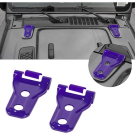 Hoolcar Cubierta de bisagra para capó de motor, accesorios de decoración exterior para Jeep Wrangler JL JLU y Gladiator JT, morado