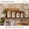 MACKENZIE-CHILDS Demi Enamel Canister, Kitchen Storage Container with Lid, Brown-and-White