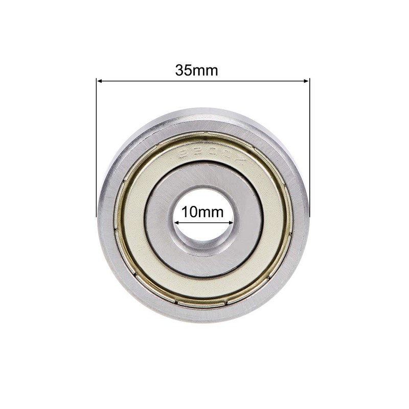 sourcing map 6300ZZ Deep Groove Ball Bearing 10x35x11mm Double Shielded