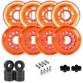 Labeda Roller Hockey Wheel Union Soft 76A Youth Hilo 68mm 72mm + Bearings