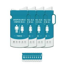 JRSHIRLEYLTD 13 Pack Portable Urinal for Men, Disposable Urinal Bags with Handle, Emergency Toiletry Bag, Travel Urinal for Men, Women, Pregnant Women, Patients, Children, Travel, Car, Camping, Hiking