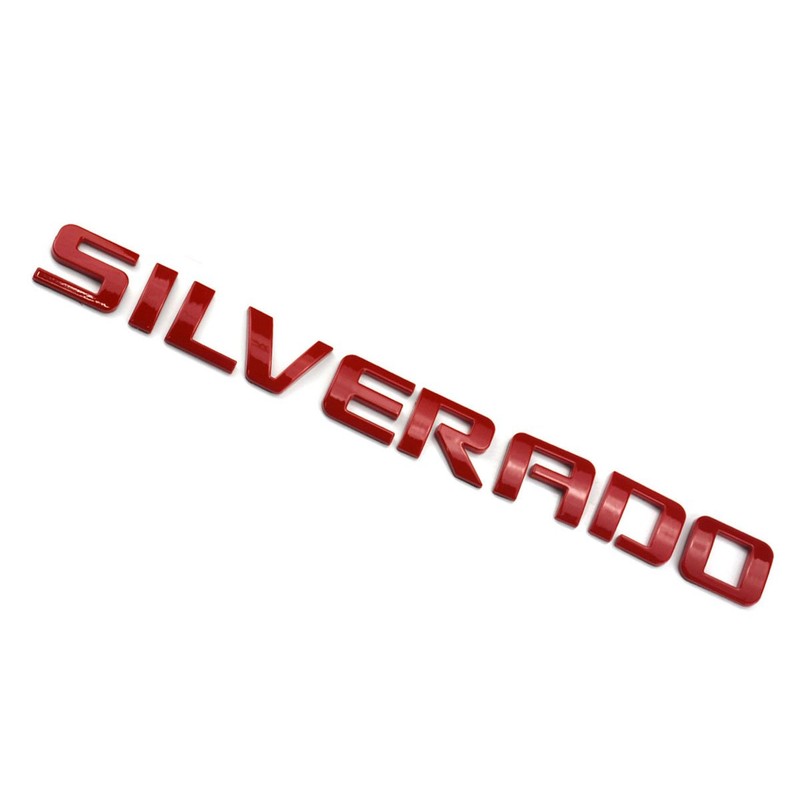 Aimoll 1pc Replacement for Silverado Nameplate Letter Emblem,Badge 3D Emblem