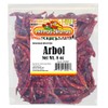 PEPITOS CHILITOS/Chile de Arbol 8 oz. Resealable Bag - Natural