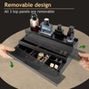 Cokritsm Wooden Cologne Organizer for Men Women, 3 Removable Tier