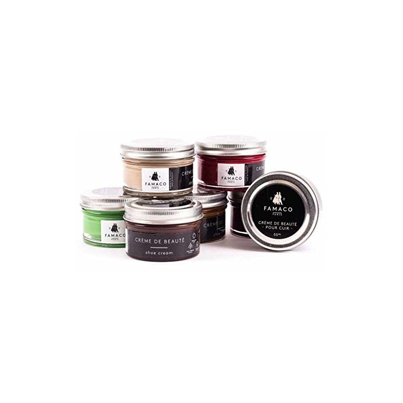 FAMACO Ledercreme Schuhemulsion für Glattleder Metallic-Farben 50 ml: Farbe: Metallic
