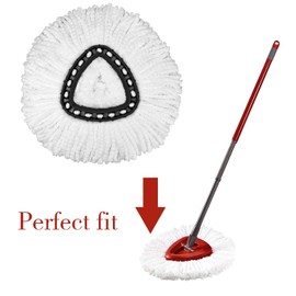Tidy Monster 6 Pack Mop Replacement Heads for Spin Mop, Microfiber Spin Mop Refills, Easy Cleaning Mop Head Replacement