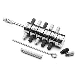 Loboo Idea Ford Tibbie Pick & Decoder Hand Tool, 6 Cylinder Reader Automotive Lock Pick Tools Locksmith Tools with a Portable Canvas Storage Bag