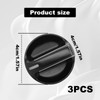 3Pcs AC Heater Blower Fan Control Knob Compatible with 2000