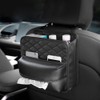 DURASIKO Car Backseat Organizer with Tissue Box,Hanging Car Storage Bag,Car