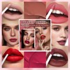 6 Colors Matte Liquid Lipstick Set, Velvet Smooth Nude Lip