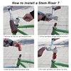 UPANBIKE Bike Stem Riser Adaptor Bicycle Fork Head Handlebar Head
