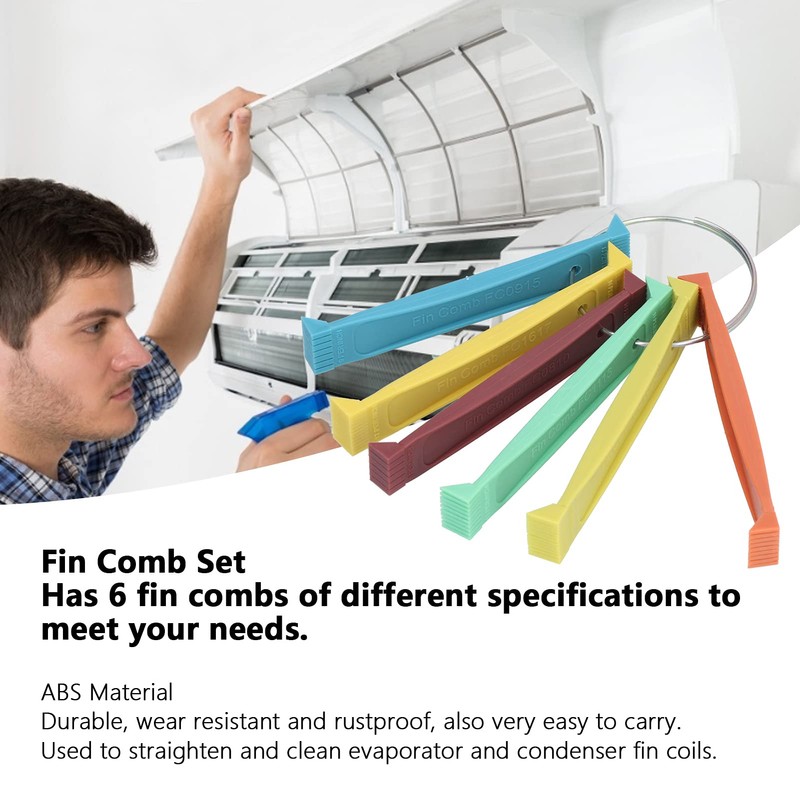 cersalt Coil Cleaner, Hvac Tools ABS Fin Comb for Condenser