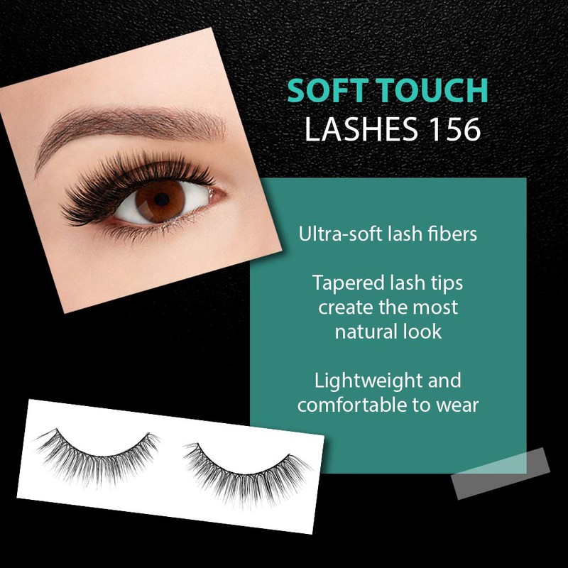 Ardell Adele - False eyelashes Soft Touch 156 Black (4